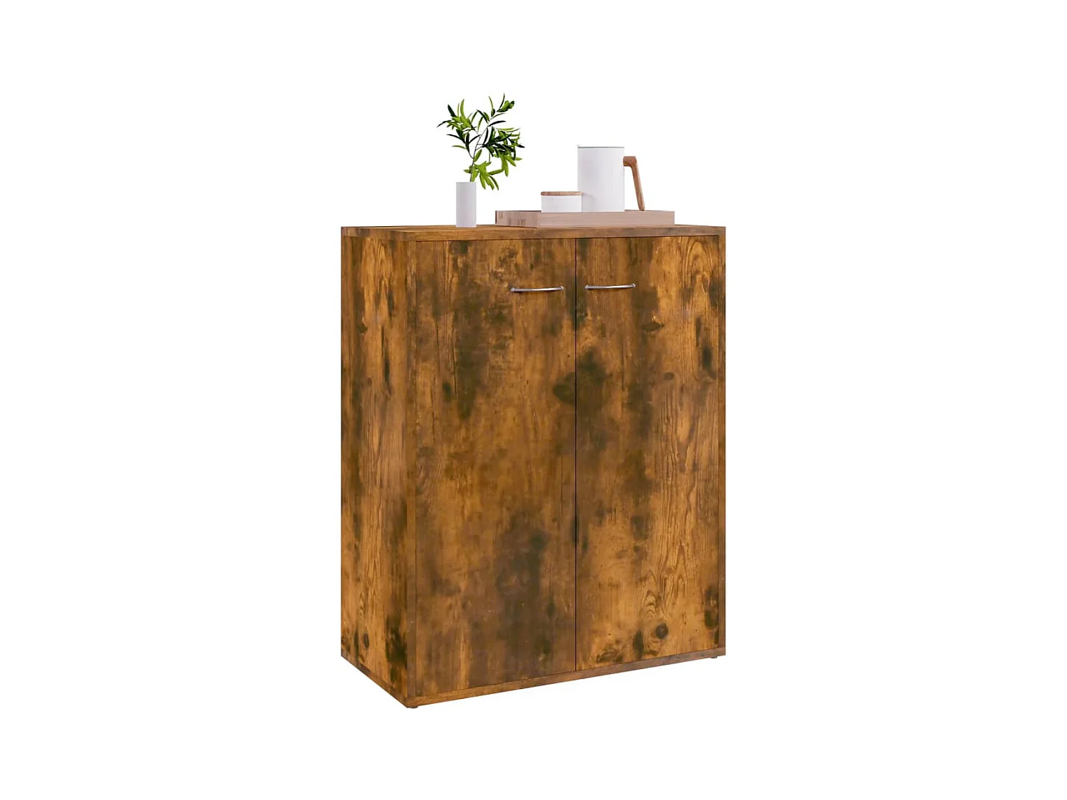 Buffet | Bahut | Meuble de rangement Chêne fumé 60x30x75 cm Bois d'ingénierie