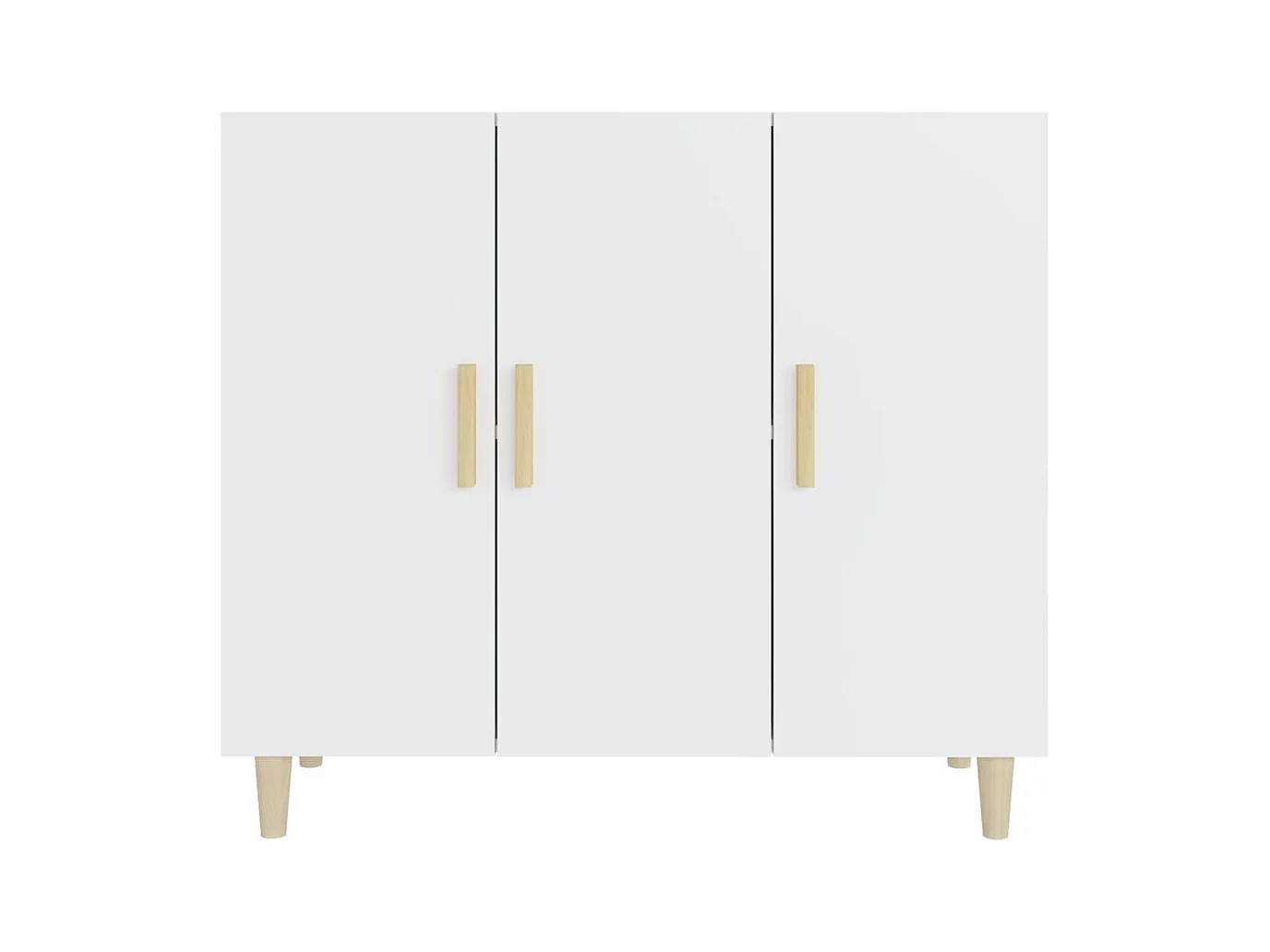 Buffet | Bahut | Meuble de rangement blanc 90x34x80 cm bois d'ingénierie