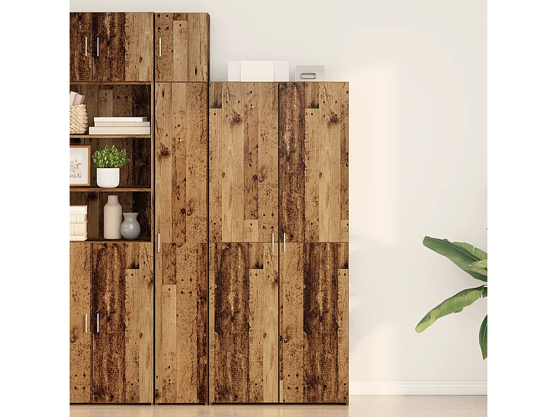 Buffet | Bahut | Meuble de rangement en Bois Ancien 40x42,5x185 cm Bois reconstitué