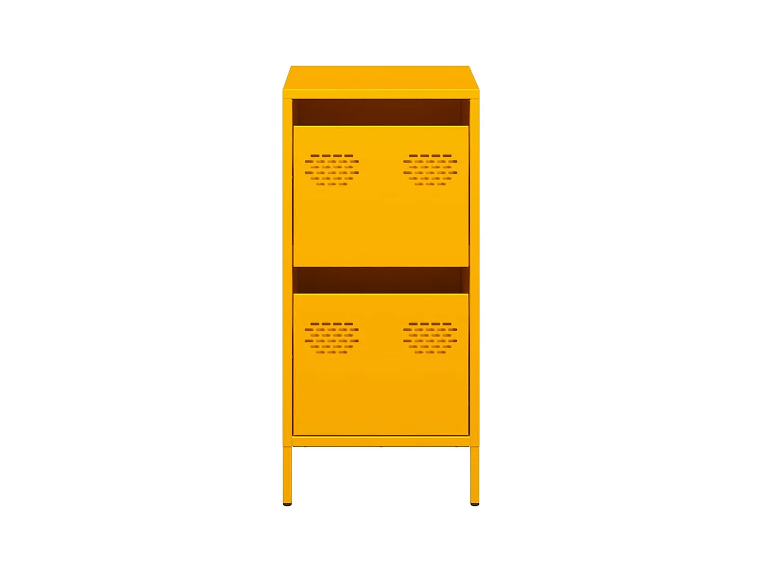 Buffet | Commode à tiroir | Meuble de rangement jaune moutarde 35x39x73,5 cm acier laminé à froid