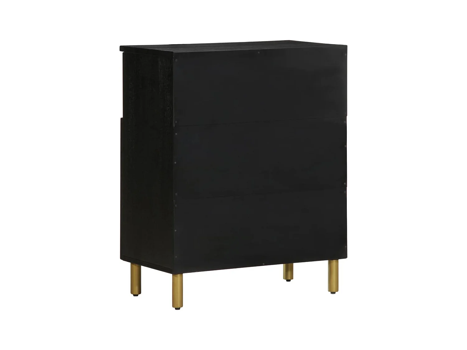 Credenza | Buffet | Armadio Nera 60x33x75 cm in Legno Multistrato