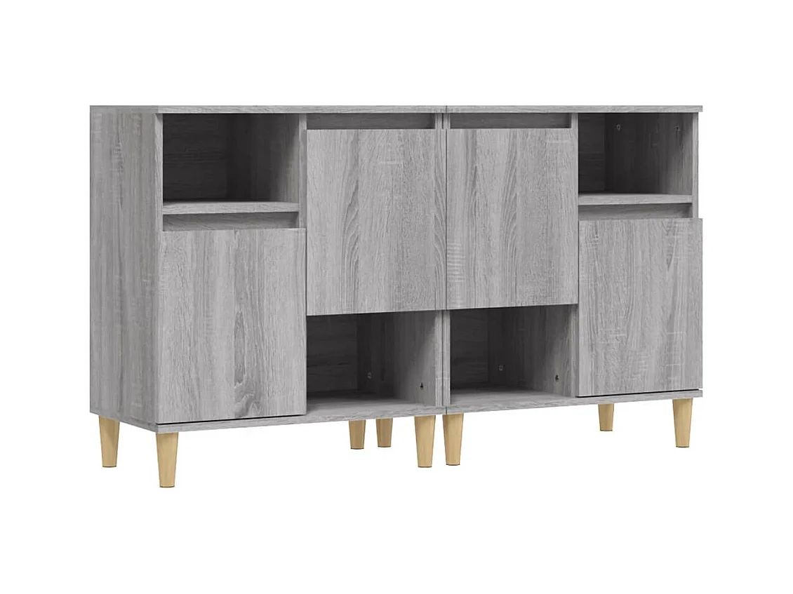 Credenze | Buffet | Armadi 2pz Grigio Sonoma 60x35x70 cm in Legno Multistrato