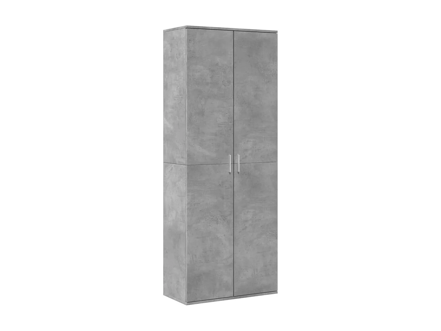 Buffet | Bahut | Meuble de rangement haut gris béton 70x35x180 cm bois d'ingénierie