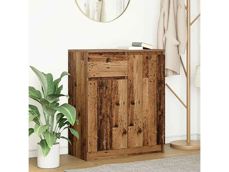 Buffet | Commode à tiroir | Meuble de rangement avec tiroir vieux bois 71x35x84 cm bois d'ingénierie