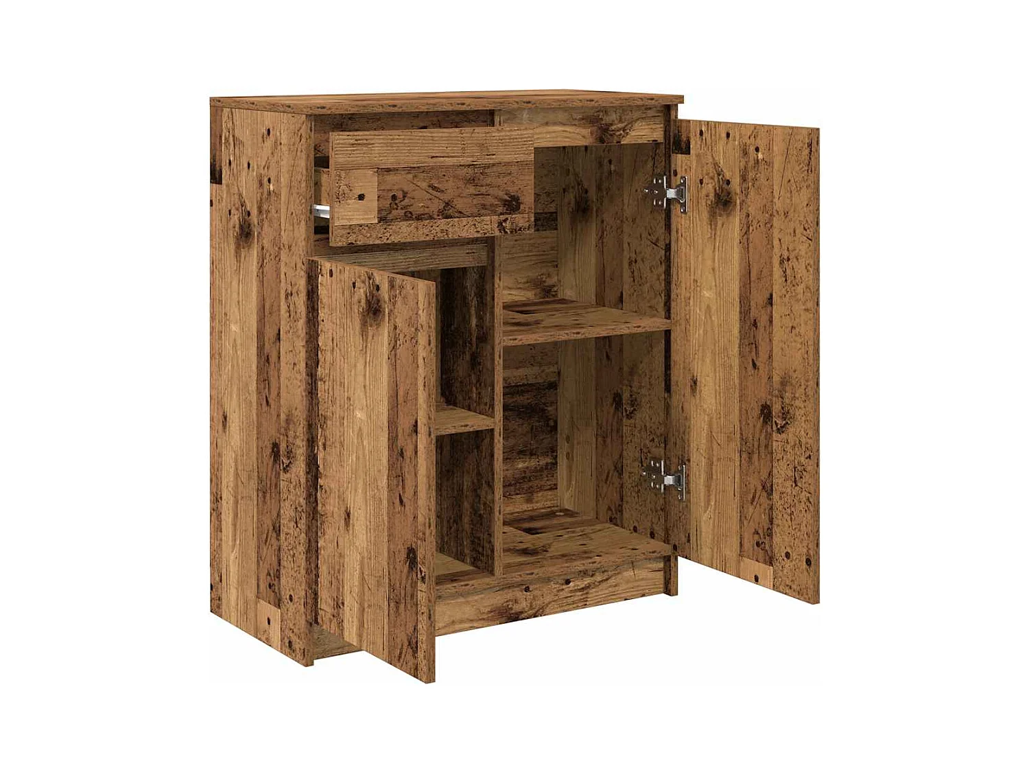 Buffet | Commode à tiroir | Meuble de rangement avec tiroir vieux bois 71x35x84 cm bois d'ingénierie