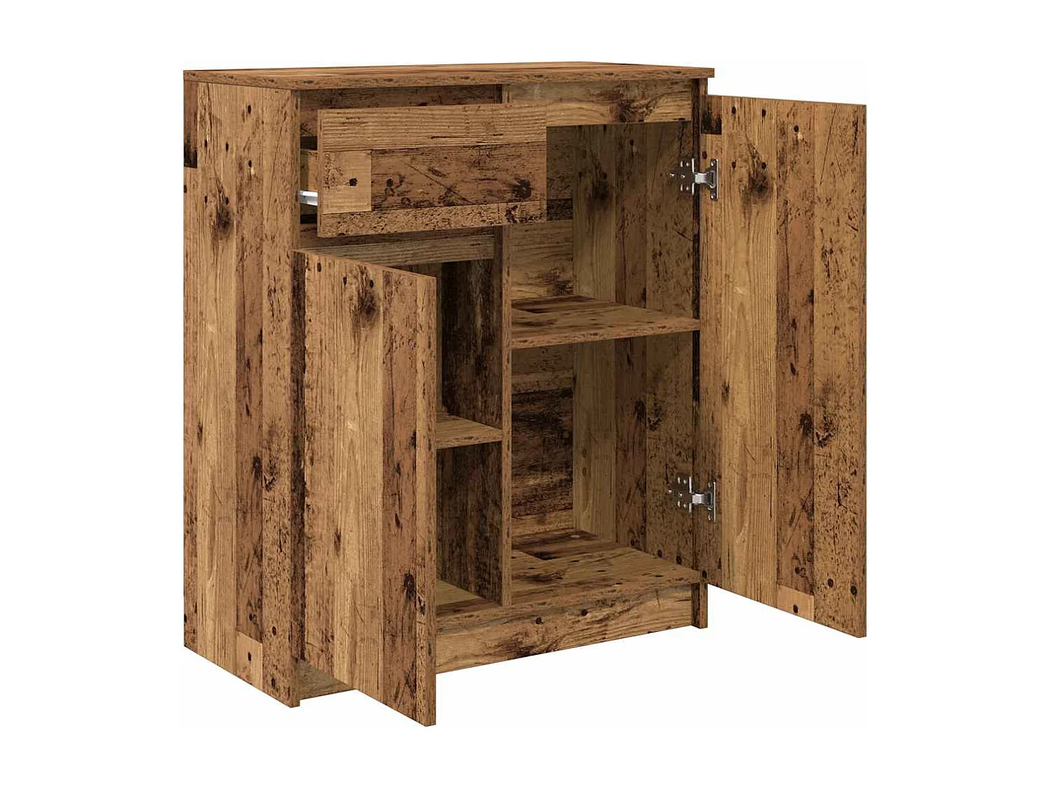 Buffet | Commode à tiroir | Meuble de rangement avec tiroir vieux bois 71x35x84 cm bois d'ingénierie