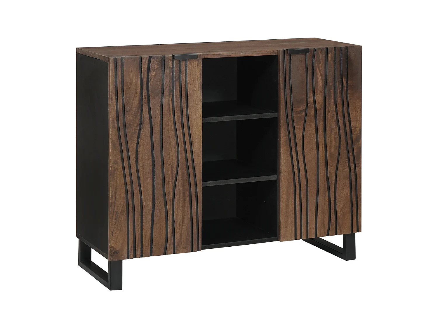 Credenza | Mobile | Armadio in Legno di Mango 90x33.5x75 cm
