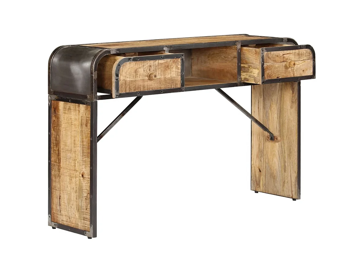 Buffet | Commode à tiroir | Meuble de rangement 120x30x75 cm bois de manguier massif