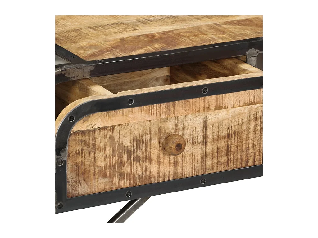 Buffet | Commode à tiroir | Meuble de rangement 120x30x75 cm bois de manguier massif