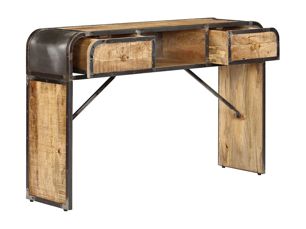 Buffet | Commode à tiroir | Meuble de rangement 120x30x75 cm bois de manguier massif