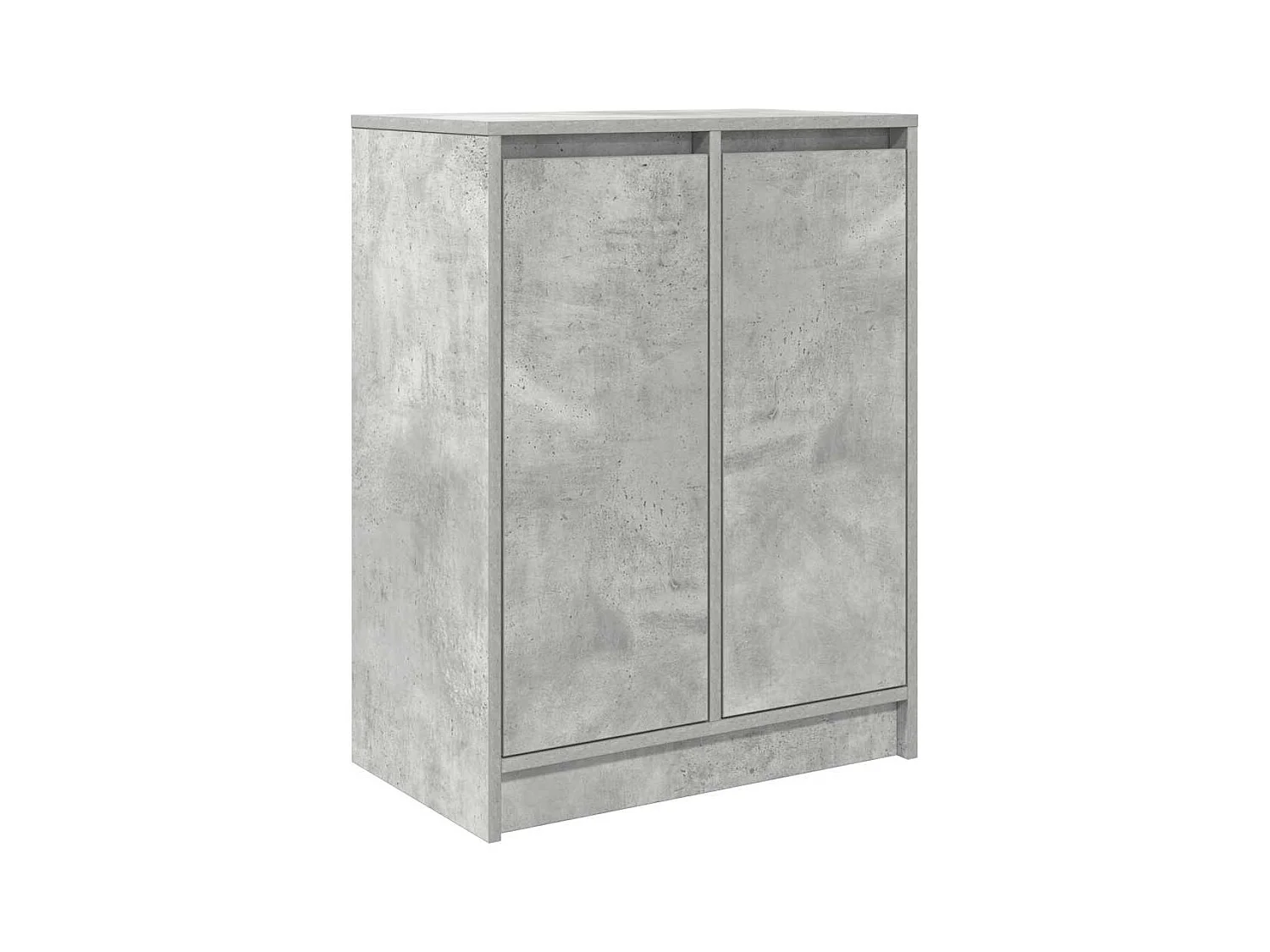 Buffet | Bahut | Meuble de rangement gris béton 57x34x76 cm bois d'ingénierie