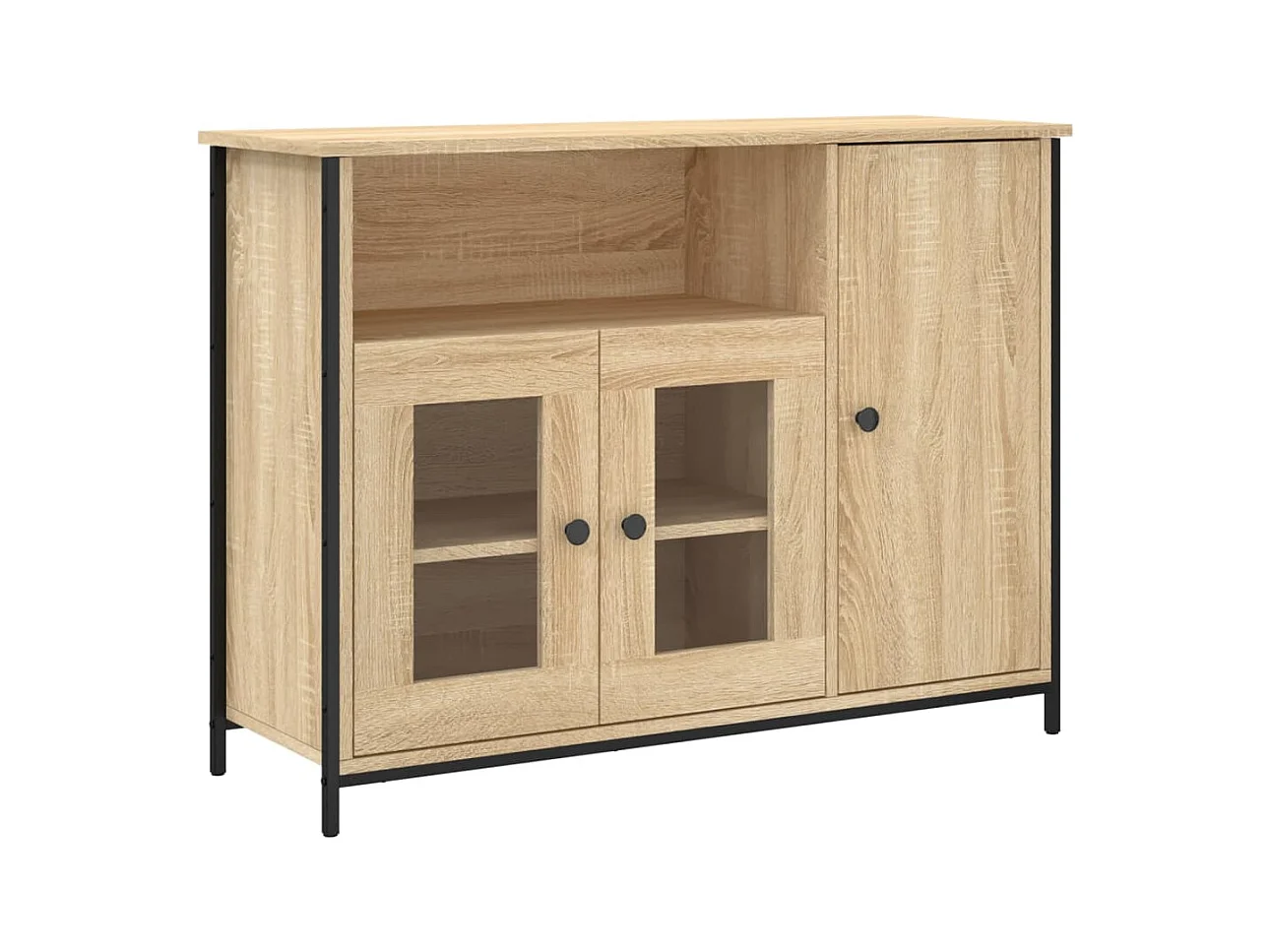 Buffet | Bahut | Meuble de rangement chêne sonoma 100x35x75 cm bois d'ingénierie