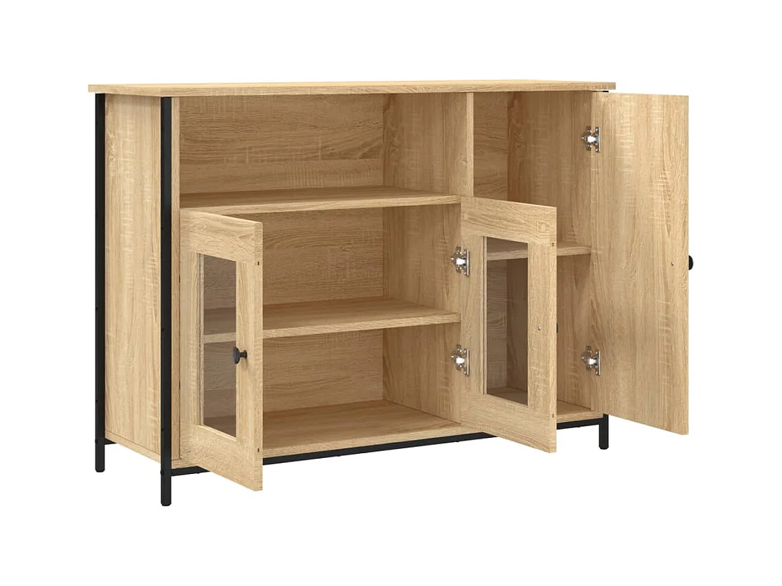 Buffet | Bahut | Meuble de rangement chêne sonoma 100x35x75 cm bois d'ingénierie