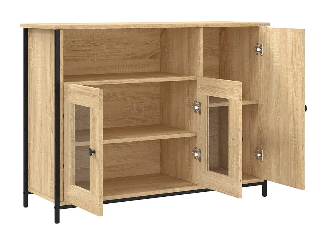 Buffet | Bahut | Meuble de rangement chêne sonoma 100x35x75 cm bois d'ingénierie