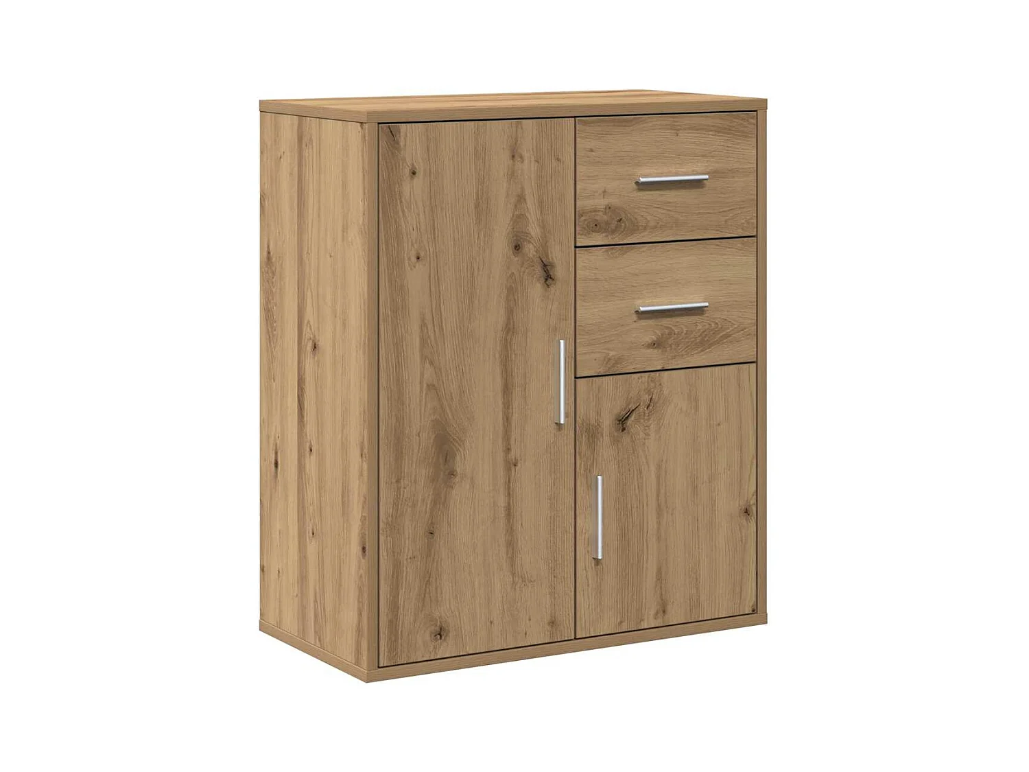 Buffet | Bahut | Meuble de rangement chêne artisanal 60 x 31 x 70 cm Bois d'ingénierie