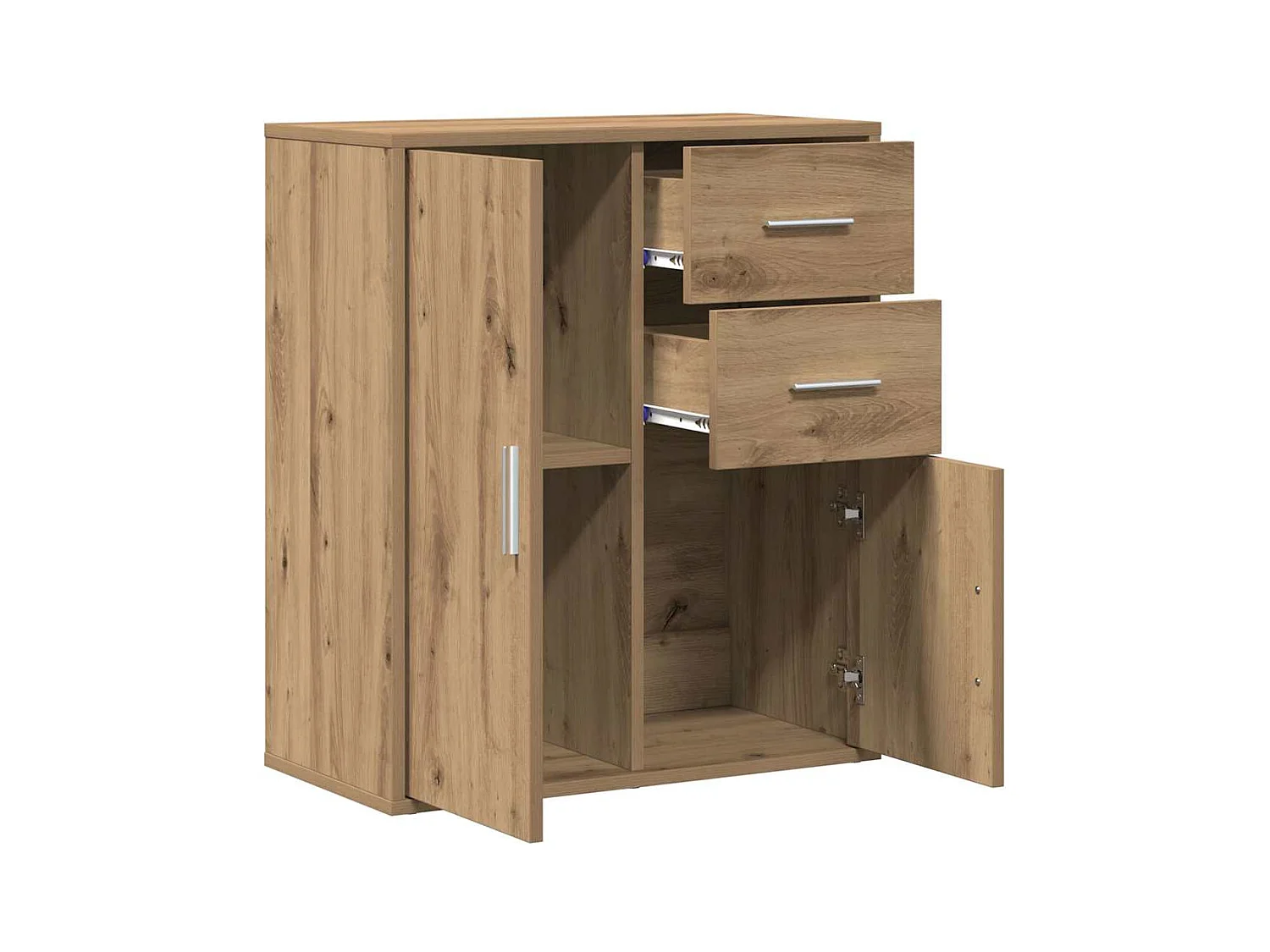 Buffet | Bahut | Meuble de rangement chêne artisanal 60 x 31 x 70 cm Bois d'ingénierie