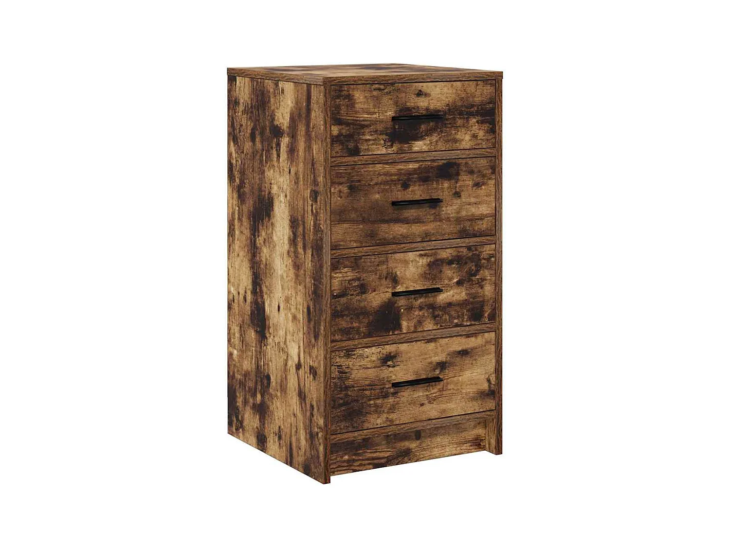 Buffet | Bahut | Meuble de rangement en chêne fumé 40x41x75 cm en bois d'ingénierie