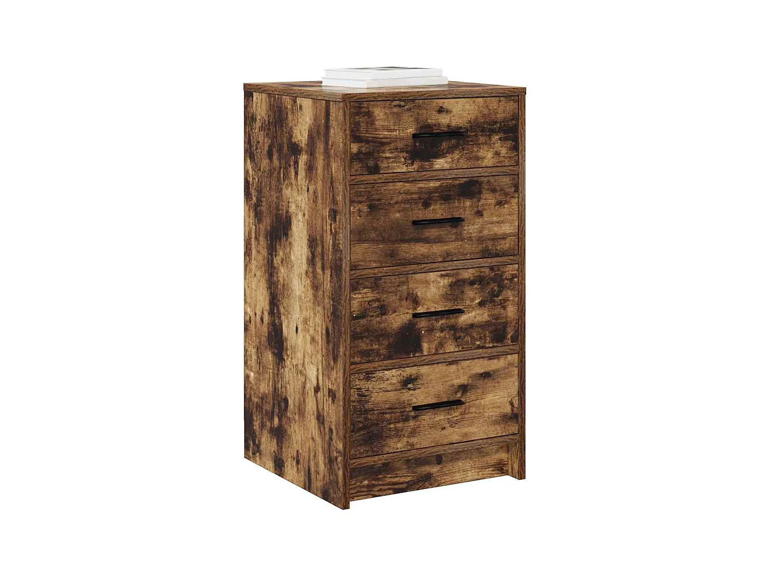 Buffet | Bahut | Meuble de rangement en chêne fumé 40x41x75 cm en bois d'ingénierie