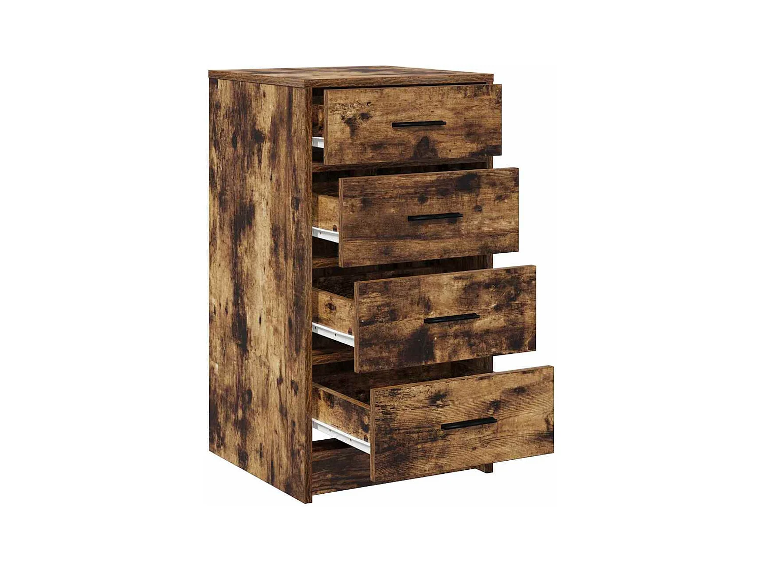 Buffet | Bahut | Meuble de rangement en chêne fumé 40x41x75 cm en bois d'ingénierie