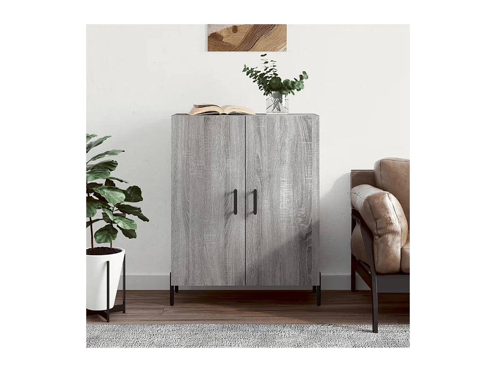 Buffet | Bahut | Meuble de rangement sonoma gris 69,5x34x90 cm bois d'ingénierie