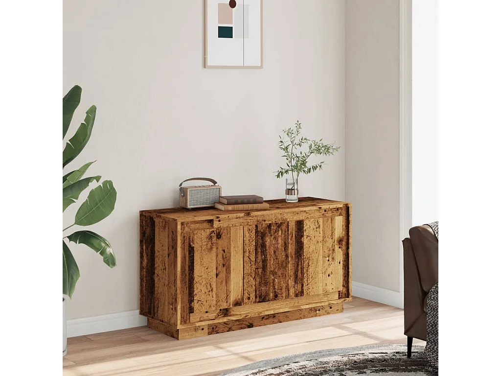 Buffet | Bahut | Meuble de rangement vieux bois 102x35x55 cm bois d'ingénierie