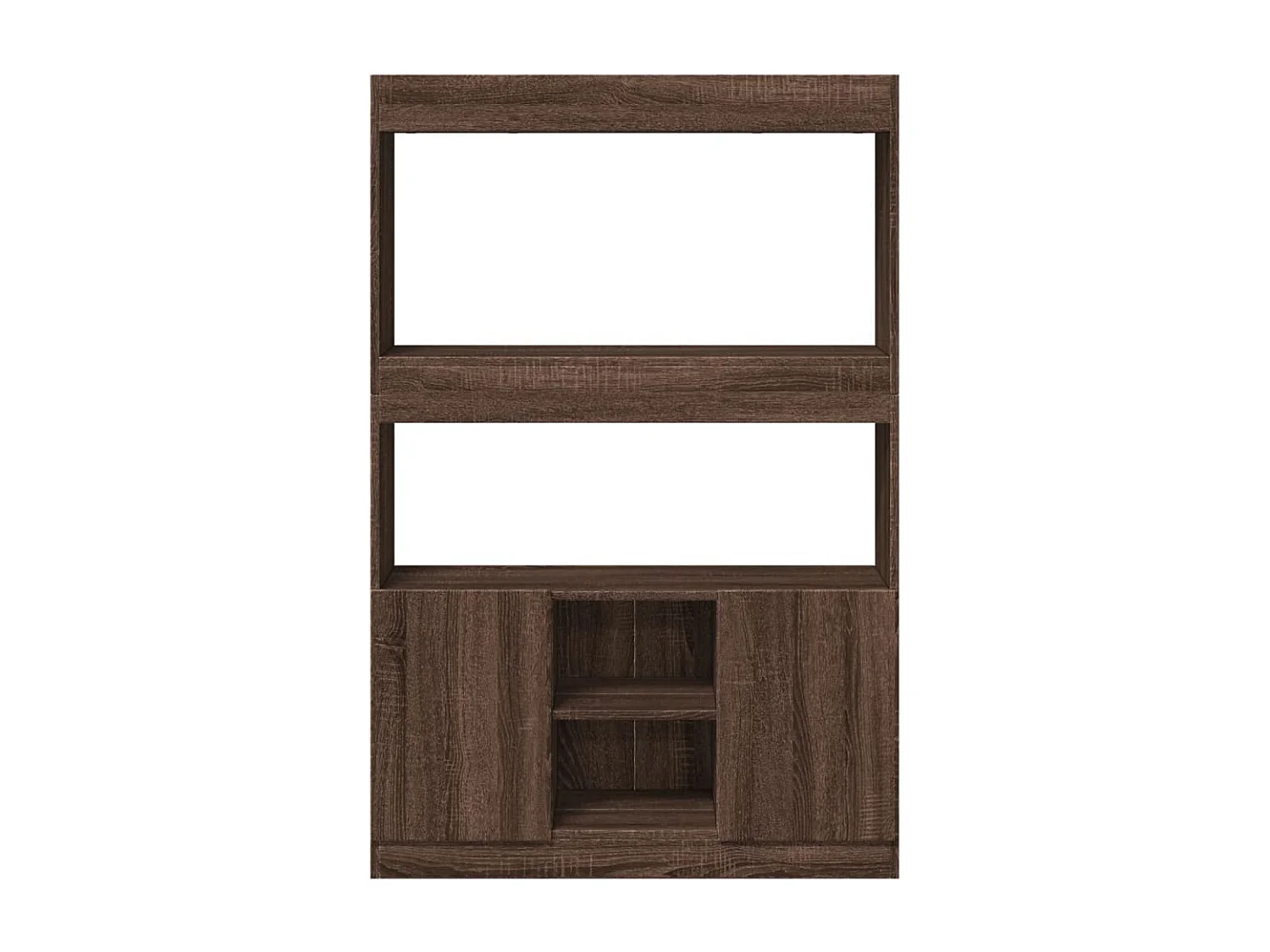 Buffet | Bahut | Meuble de rangement haut chêne marron 92x33x140 cm bois d'ingénierie