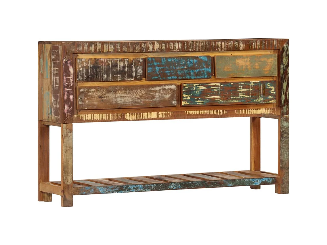 Buffet | Commode à tiroir | Meuble de rangement 120x30x75 cm Bois de récupération solide