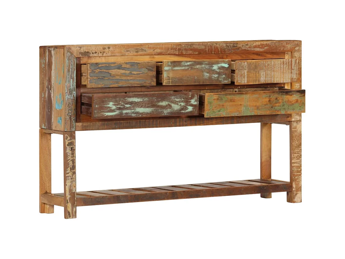 Buffet | Commode à tiroir | Meuble de rangement 120x30x75 cm Bois de récupération solide