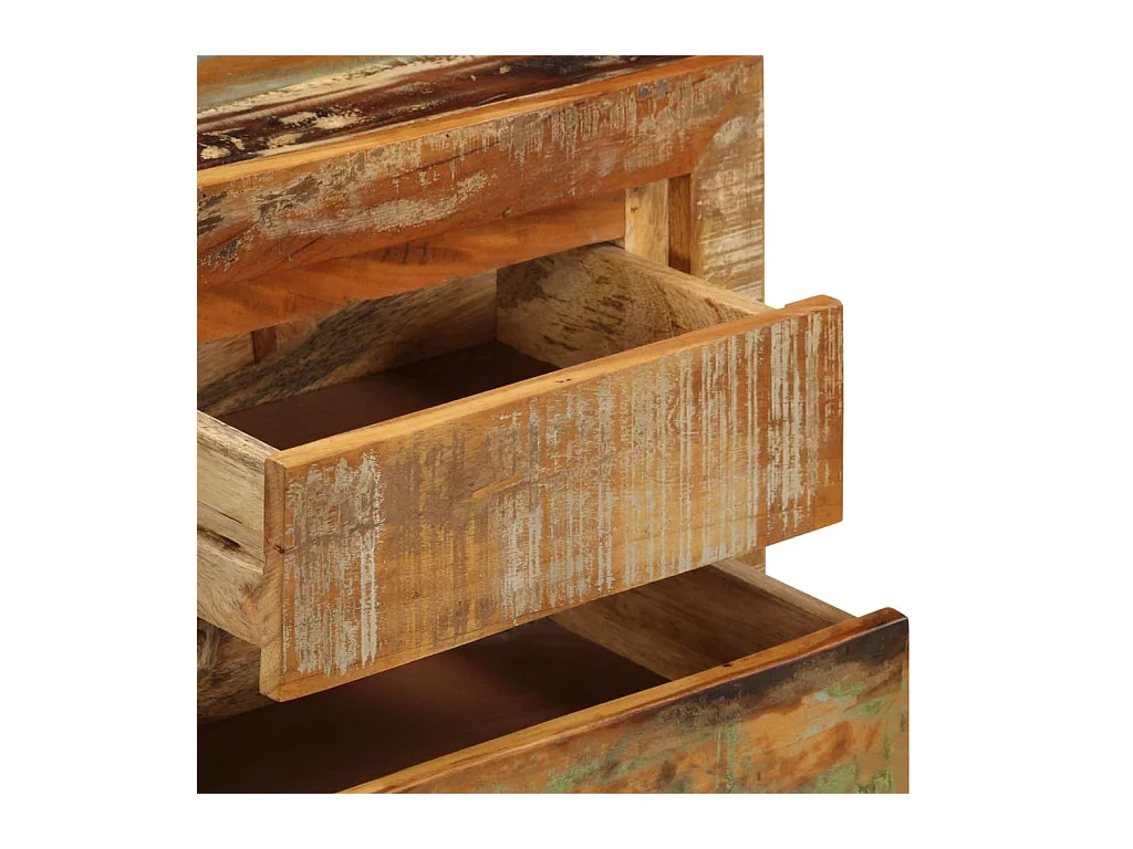 Buffet | Commode à tiroir | Meuble de rangement 120x30x75 cm Bois de récupération solide