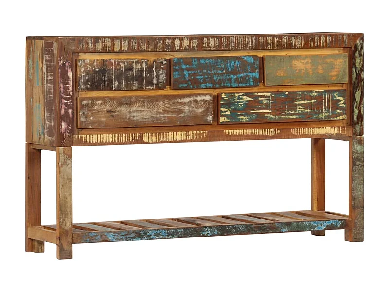 Credenza | Buffet | Armadio 120x30x75 cm Legno Massello di Recupero