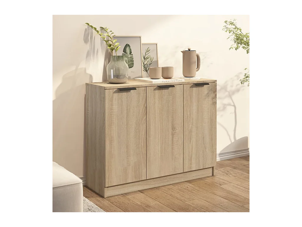 Buffet | Bahut | Meuble de rangement Chêne sonoma 90,5x30x70 cm Bois d'ingénierie