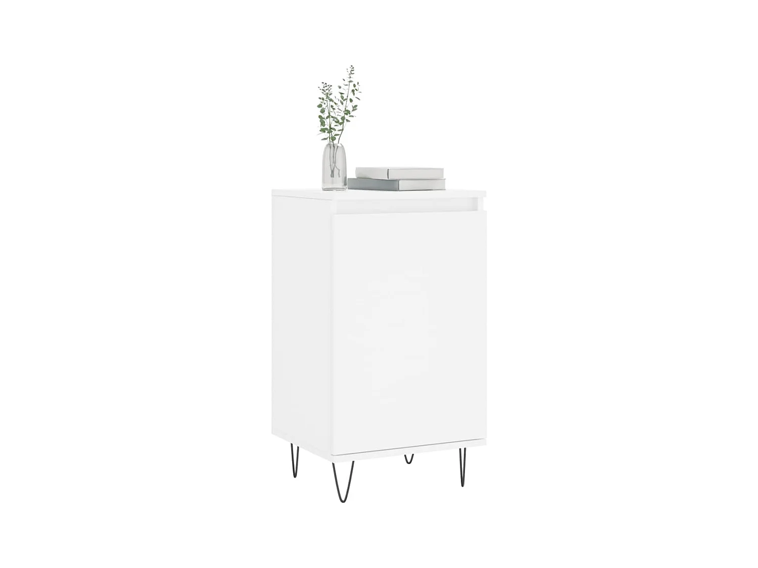 Credenza | Buffet | Armadio Bianca 40x35x70 cm in Legno Multistrato