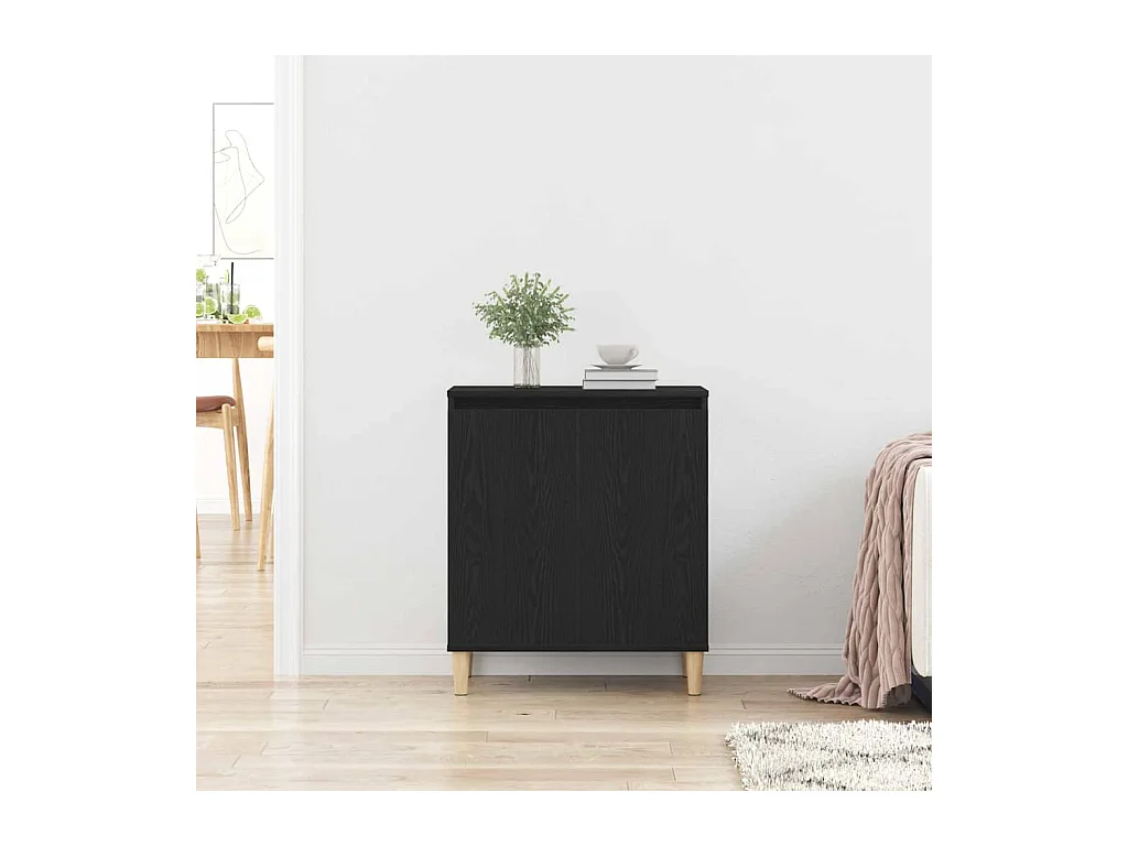 Buffet | Bahut | Meuble de rangement Chêne Noir 60x35x70 cm en bois d'ingénierie