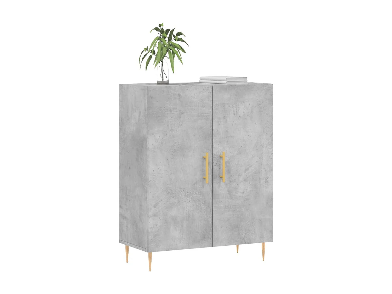 Buffet | Bahut | Meuble de rangement gris béton 69,5x34x90 cm bois d'ingénierie