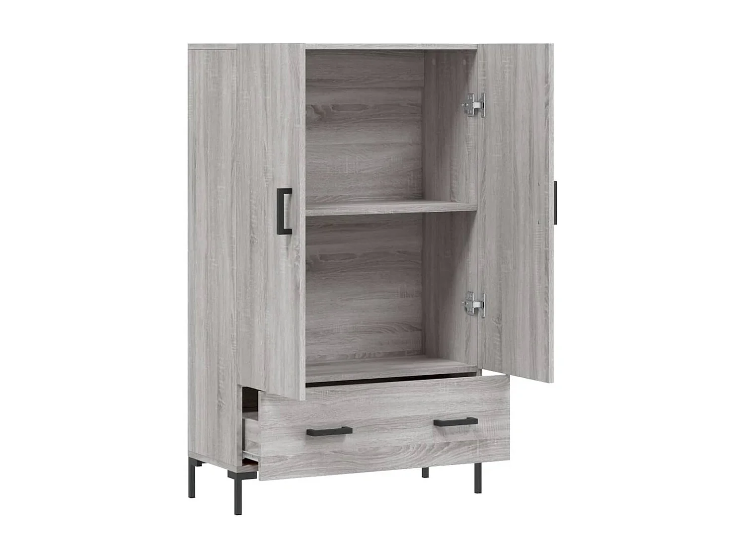 Buffet | Bahut | Meuble de rangement haut sonoma gris 69,5x31x115 cm bois d'ingénierie