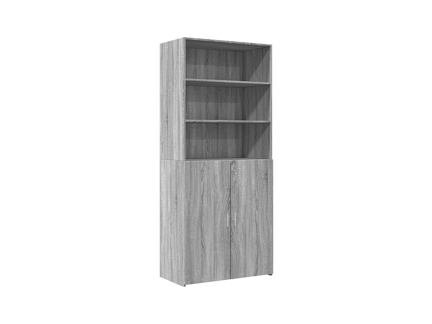 Buffet | Bahut | Meuble de rangement haut sonoma gris 80x42,5x185 cm bois d'ingénierie