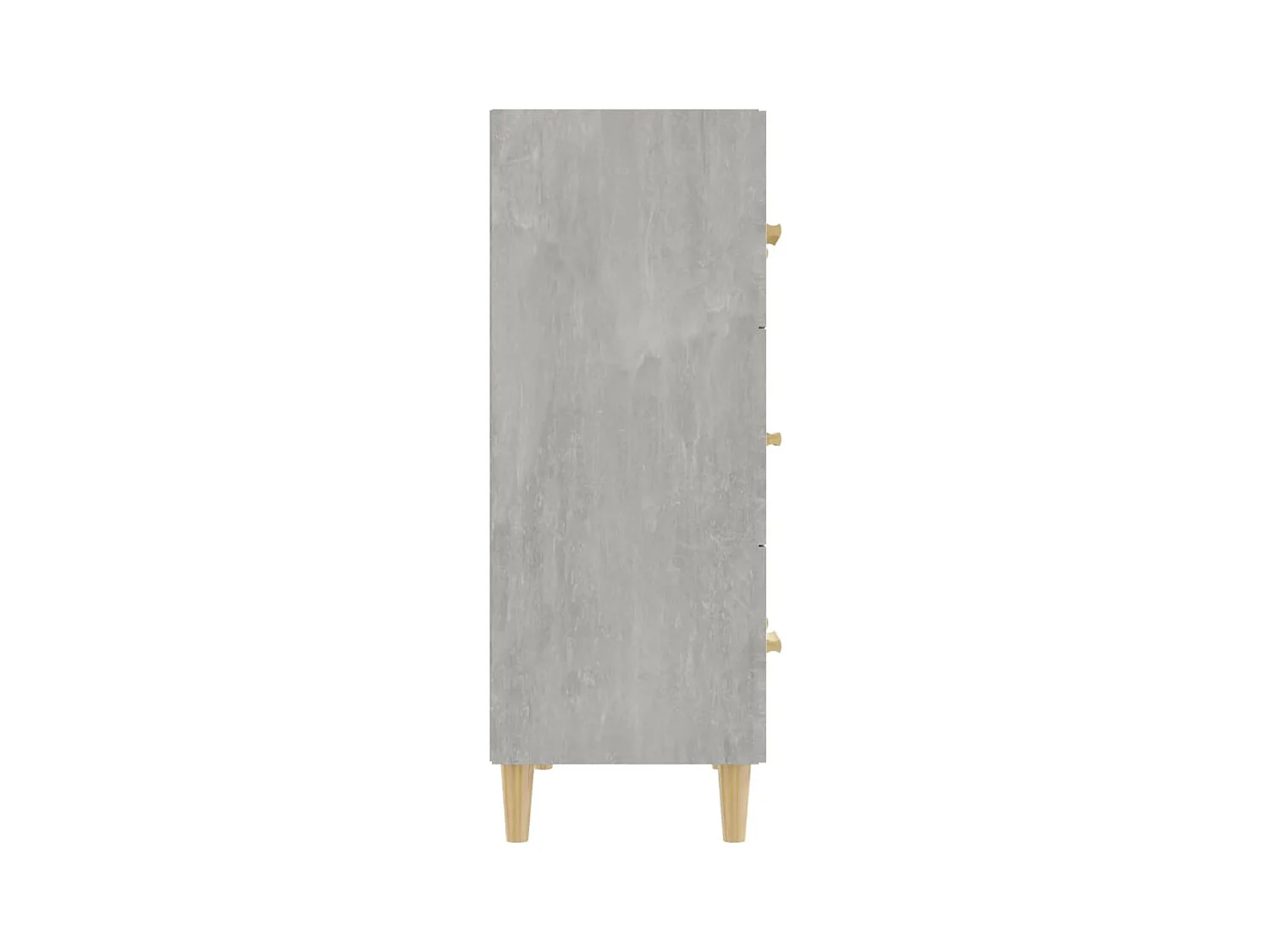 Credenza | Buffet | Armadio Grigio Cemento 70x34x90 cm in Legno Multistrato