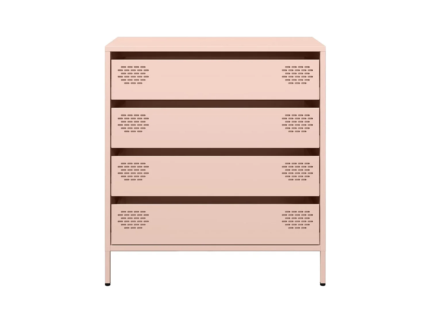 Credenza | Buffet | Armadio Rosa 68x39x73,5 cm in Acciaio Laminato a Freddo