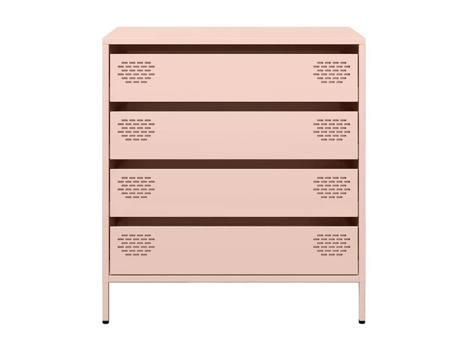 Buffet | Commode à tiroir | Meuble de rangement rose 68x39x73,5 cm acier laminé à froid