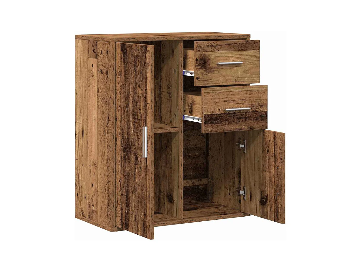 Credenza | Buffet | Armadio Legno antico 60 x 31 x 70 cm Legno multistrato