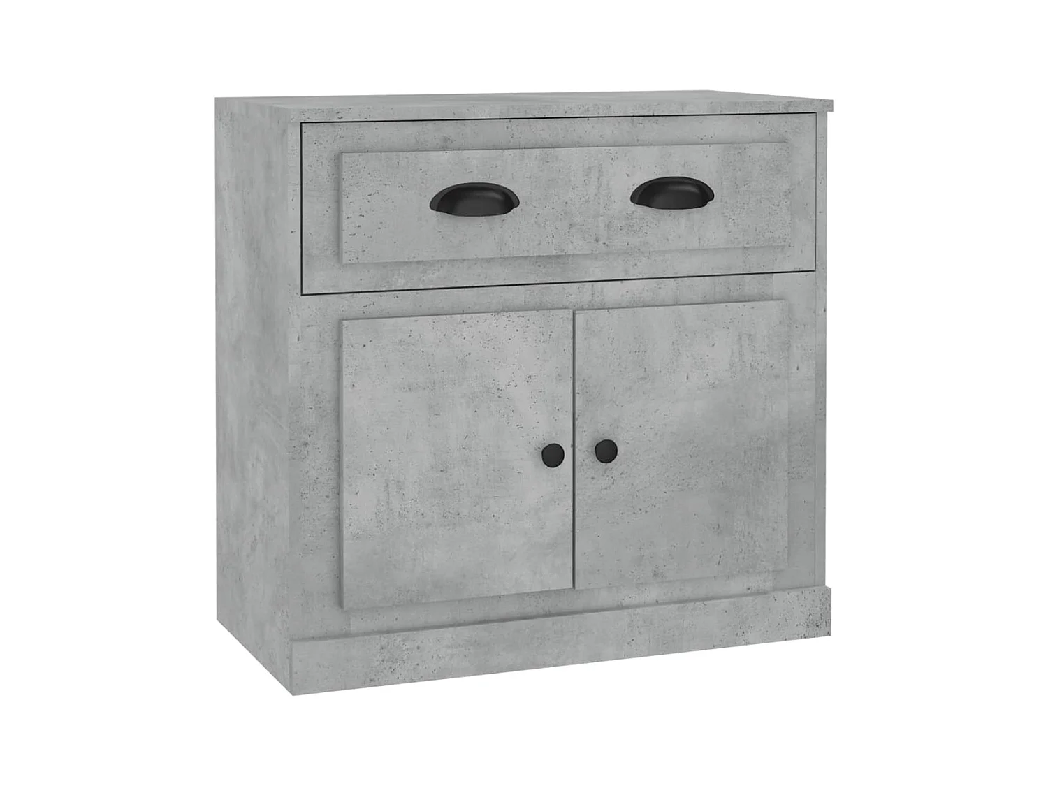 Credenza | Buffet | Armadio Grigio Cemento 70x35,5x67,5 cm in Legno Multistrato