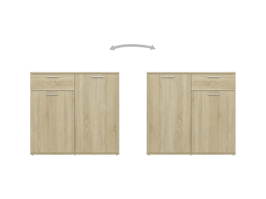 Credenza | Buffet | Armadio Rovere Sonoma 160x36x75 cm in Legno Multistrato