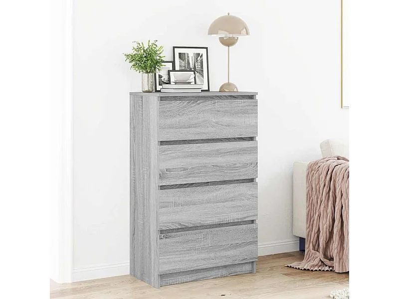 Credenza | Buffet | Armadio Grigio Sonoma 60x35x98,5 cm in Legno Multistrato