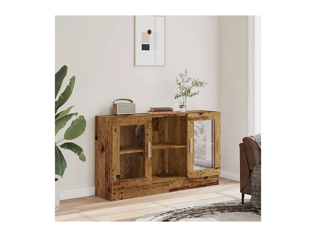 Credenza | Buffet | Armadio Legno Antico 120x30,5x70 cm in Truciolato