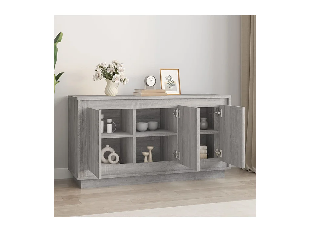 Buffet | Bahut | Meuble de rangement sonoma gris 102x35x55 cm bois d'ingénierie