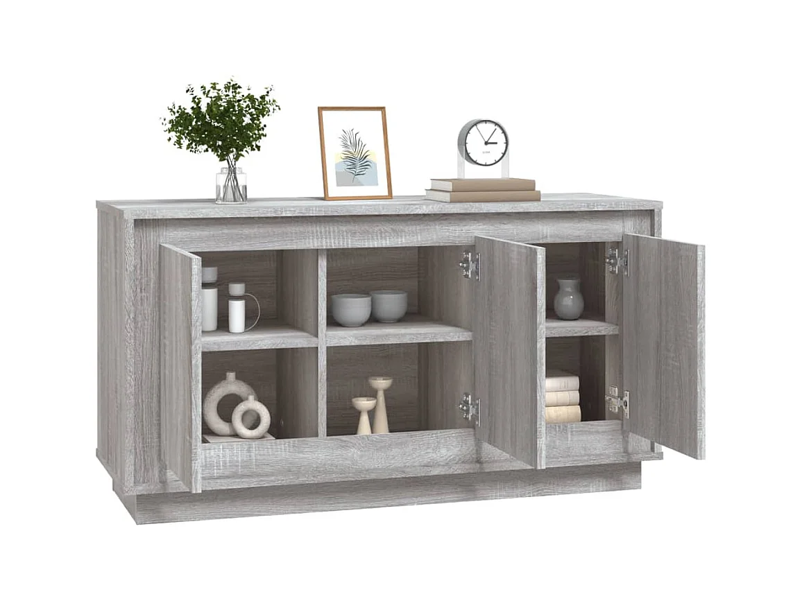 Buffet | Bahut | Meuble de rangement sonoma gris 102x35x55 cm bois d'ingénierie
