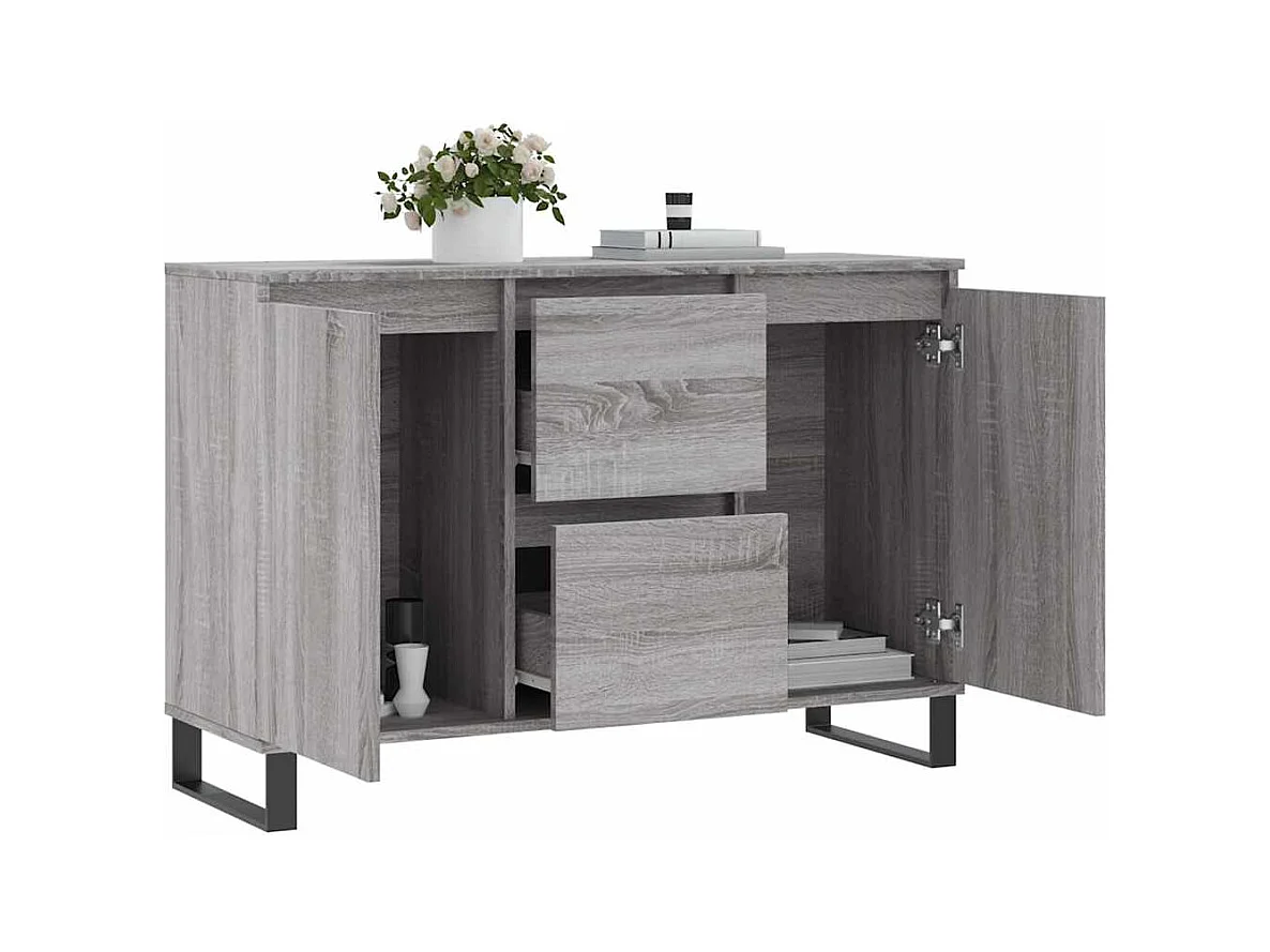 Buffet | Bahut | Meuble de rangement sonoma gris 104x35x70 cm bois d'ingénierie