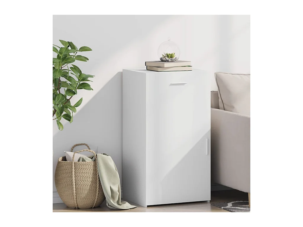 Buffet | Bahut | Meuble de rangement blanc 50x42,5x93 cm bois d'ingénierie