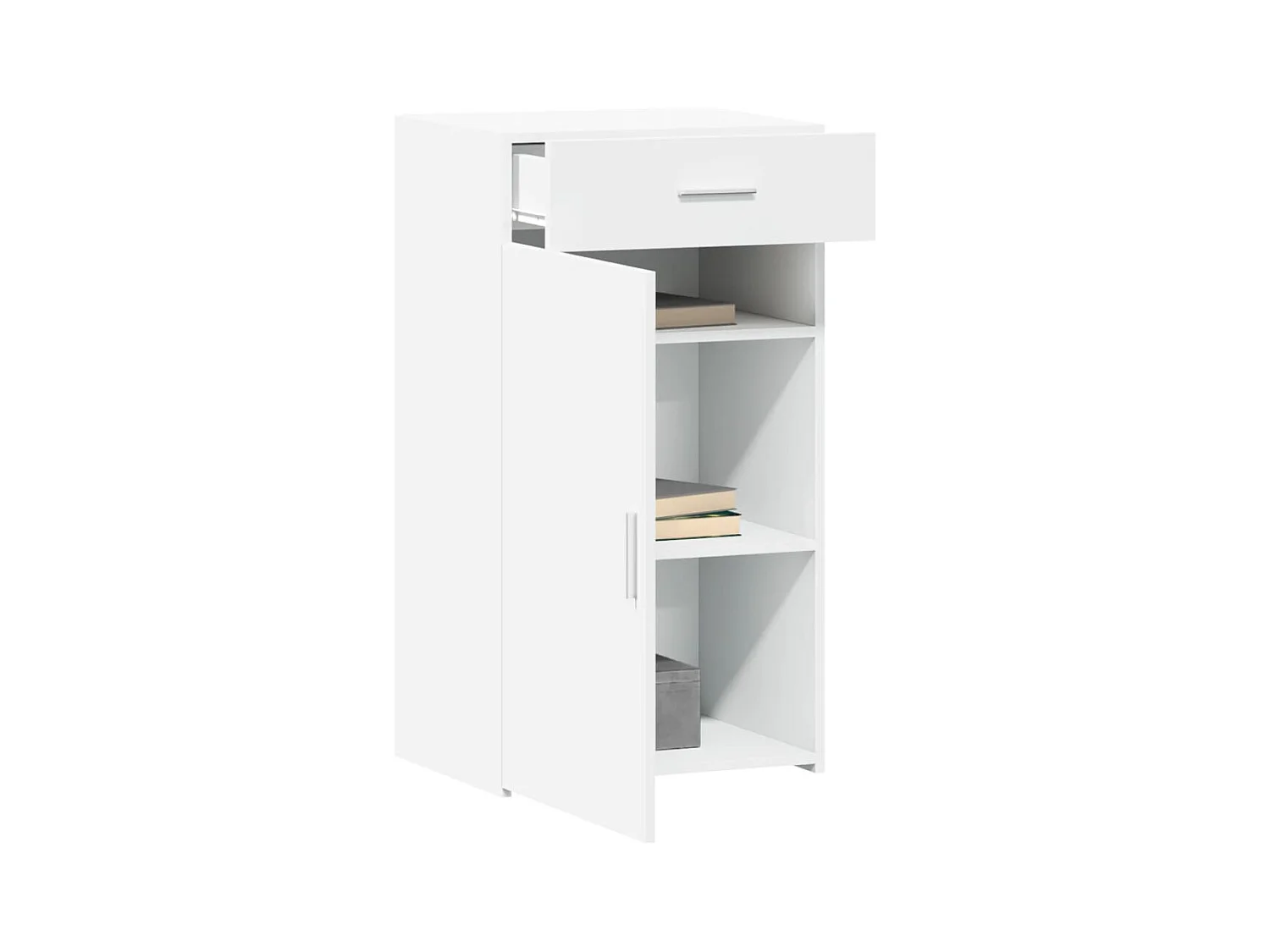 Buffet | Bahut | Meuble de rangement blanc 50x42,5x93 cm bois d'ingénierie