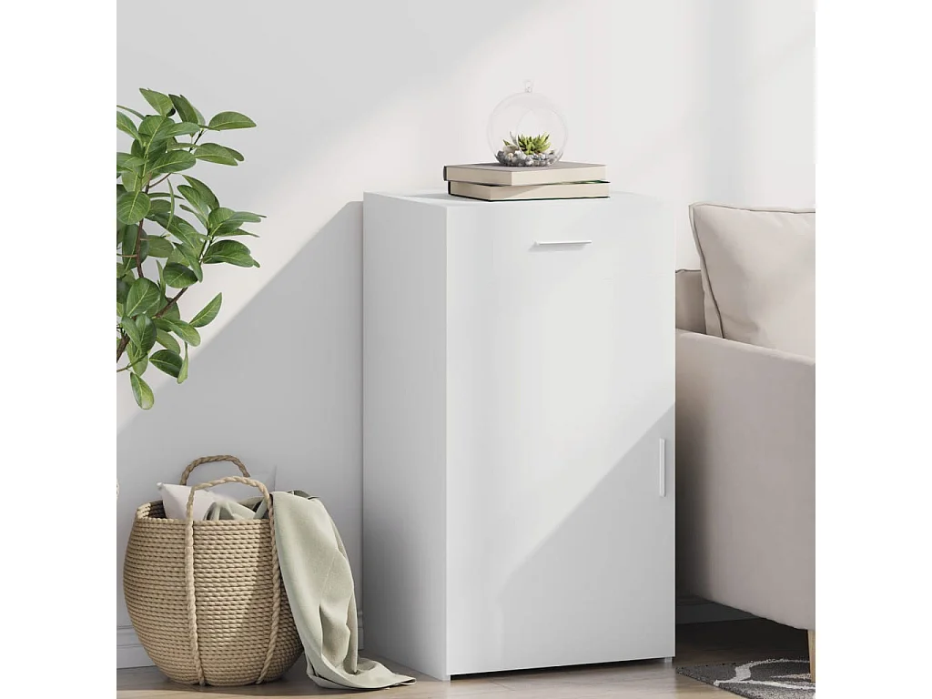 Buffet | Bahut | Meuble de rangement blanc 50x42,5x93 cm bois d'ingénierie